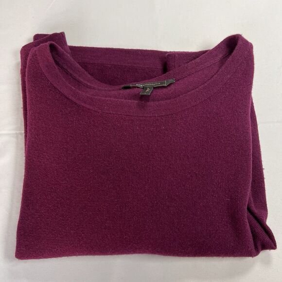 BCBG Maxazria Deep Port Camille Dolman Sweater Women’s L Wool Cashmere - Picture 5 of 5